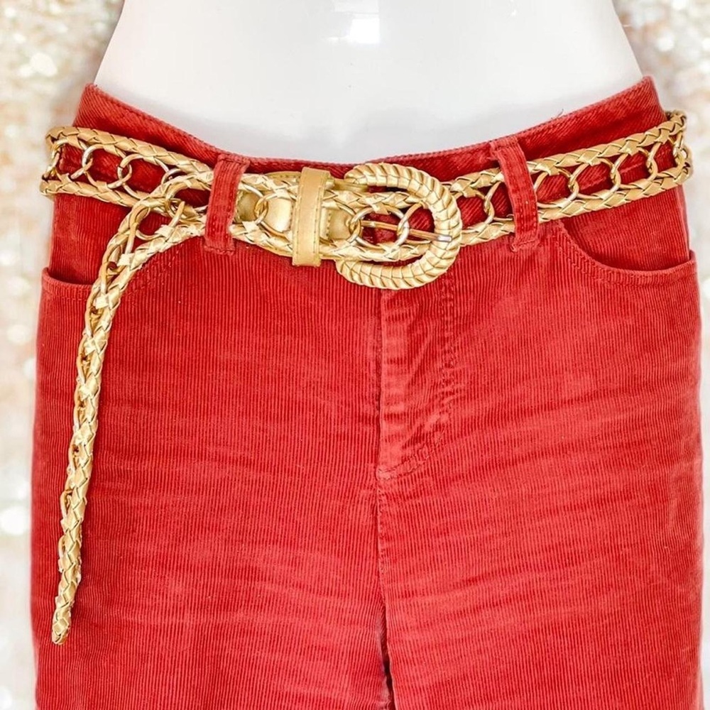 Gold braided belt